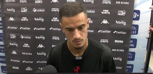 Coutinho na zona mista após virada do Vasco sobre o Fluminense em ida das semifinais da Copa da Brasil