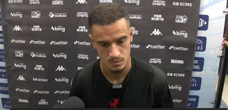 Coutinho na zona mista após virada do Vasco sobre o Fluminense em ida das semifinais da Copa da Brasil