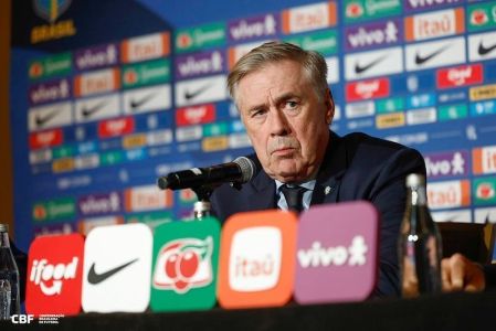Carlo Ancelotti, treinador da Seleção Brasileira
