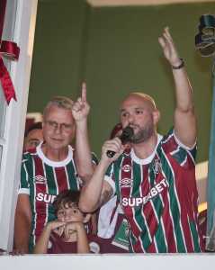 Ricardo Tenório, vice-presidnete, e Mattheus Montenegro, novo presidente do Fluminense