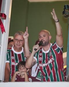 Ricardo Tenório, vice-presidnete, e Mattheus Montenegro, novo presidente do Fluminense