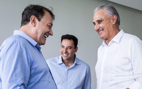 Pedro Lourenço, Pedro Junio e Tite no Cruzeiro