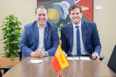 Deputados Jonas Donizette (novo líder PSB) e Pedro Campos (PSB)