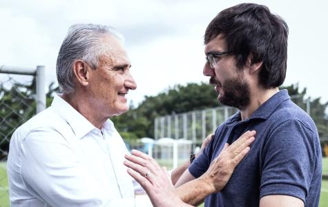 Tite, técnico do Cruzeiro, e Joaquim Pinto, diretor esportivo do clube
