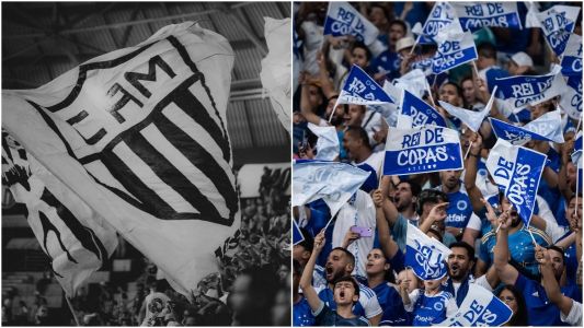Torcidas de Atlético e Cruzeiro