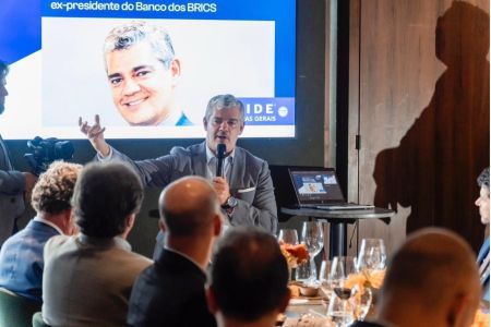 O diplomata e ex-presidente do Banco Brics em palestra com o grupo LIDE