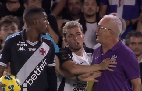 Discussão entre Rayan e Dorival Júnior durante final da Copa do Brasil entre Vasco e Corinthians