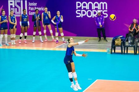 Maria Clara durante Jogos Pan-Americanos Júnior 2025