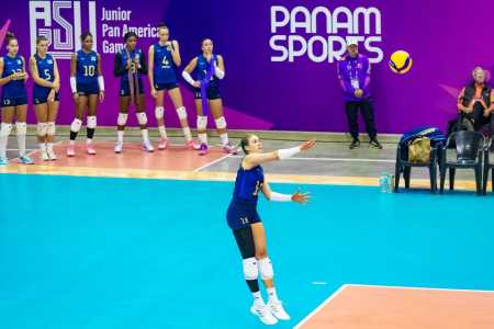 Maria Clara durante Jogos Pan-Americanos Júnior 2025
