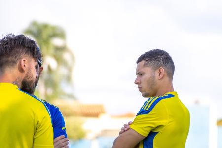 Matheus Pereira durante treino do Cruzeiro em 2021