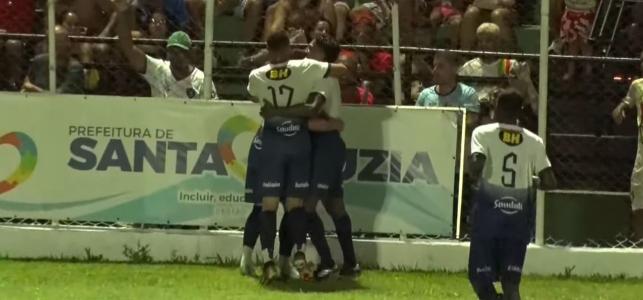 Itaminense comemora gol contra o Imperial, pela Copa Itatiaia KTO