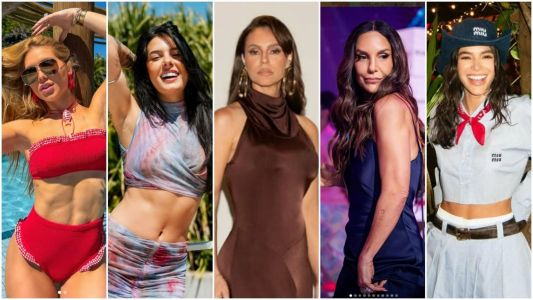 Virginia, Ana Castela, Paolla Oliveira, Ivete Sangalo e Bruna Marquezine