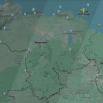 Espaço aéreo da Venezuela aparece deserto após ataque dos Estados Unidos