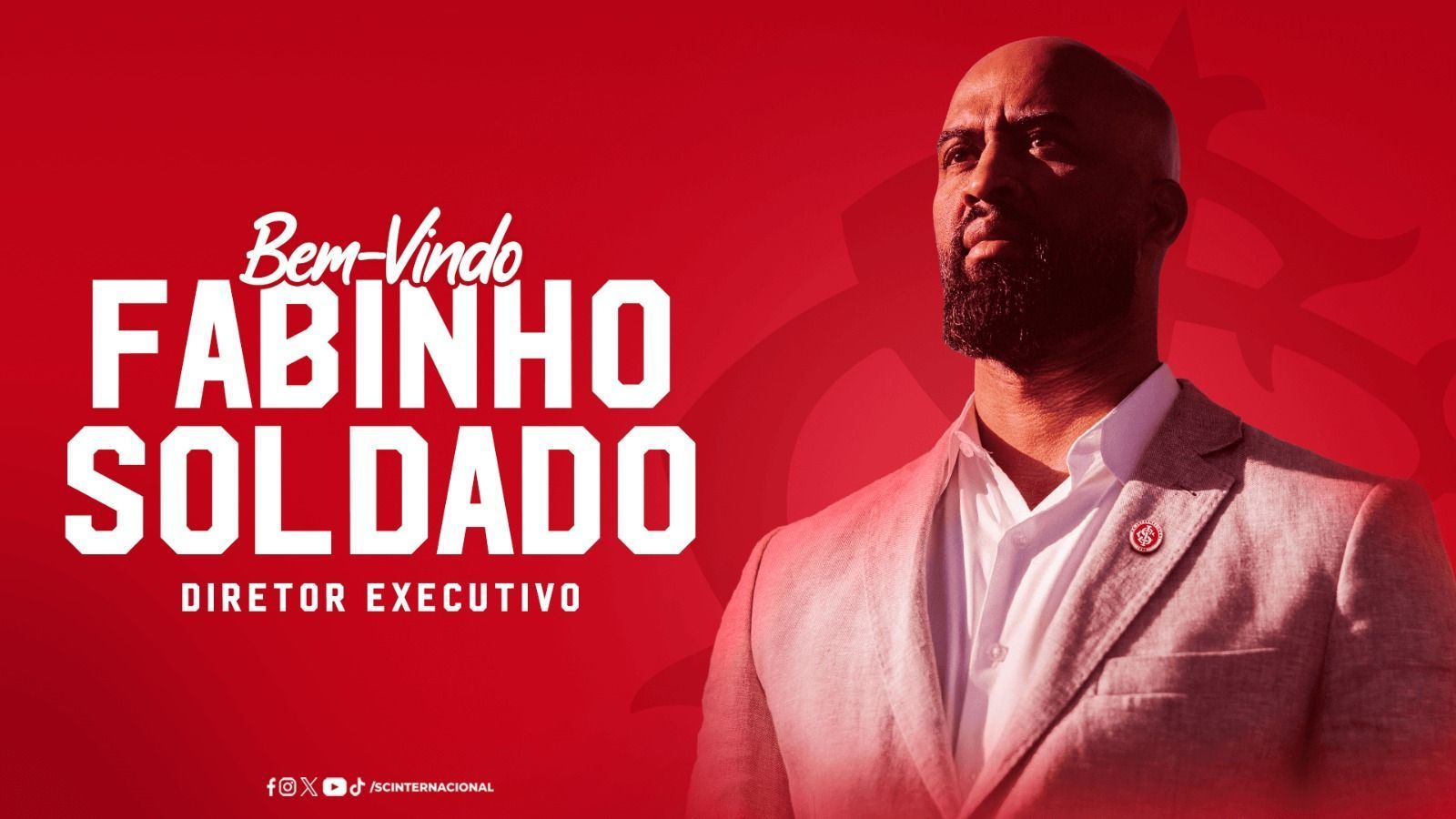 Inter anuncia contratação de Fabinho Soldado para o cargo de diretor executivo