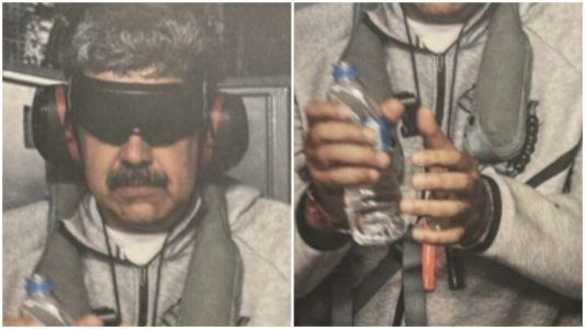 Nicolás Maduro vendado e algemado após ataques dos Estados Unidos na Venezuela
