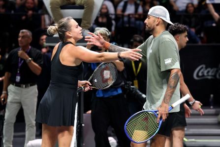Sabalenka e Kyrgios se enfrentaram na última edição da 'Batalha dos Sexos'