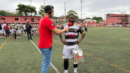 Xandão, do Inconfidência, é eleito o melhor em campo contra a Portuguesa na Copa Itatiaia KTO