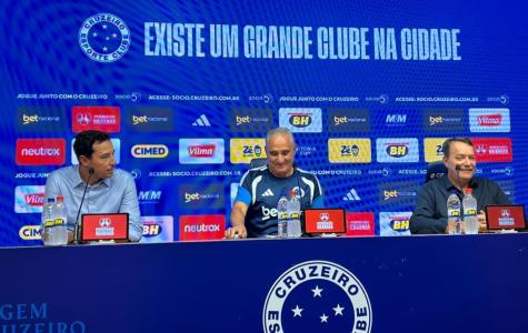 Tite foi apresentado como técnico do Cruzeiro