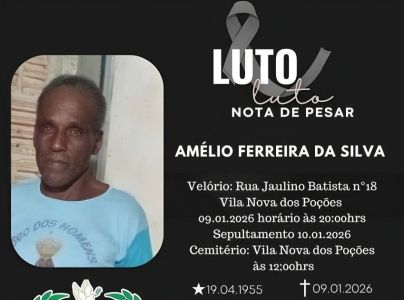 Idoso morto em Janaúba, no Norte de MG