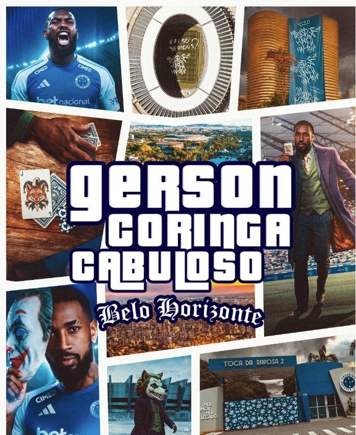 Coringa e GTA: entenda inspirações do Cruzeiro usadas no anúncio de Gerson