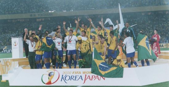 Seleção Brasileira comemora título da Copa do Mundo de 2002