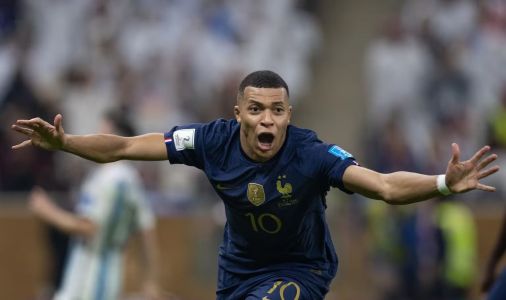 Mbappé comemora gol na final da Copa do Mundo de 2022