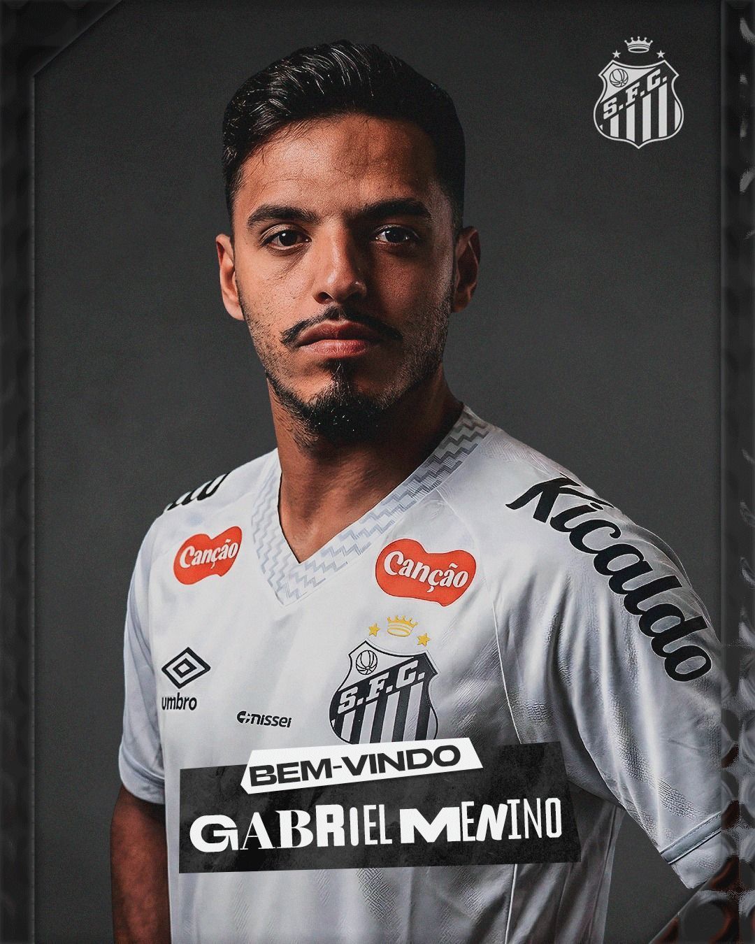 Santos anuncia contratação de Gabriel Menino, emprestado pelo Atlético
