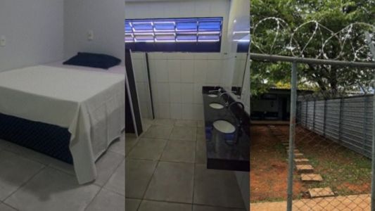 Local é consideravelmente maior do que onde Bolsonaro estava preso na Polícia Federal