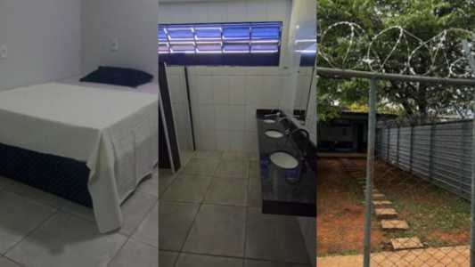 Local é consideravelmente maior do que onde Bolsonaro estava preso na Polícia Federal