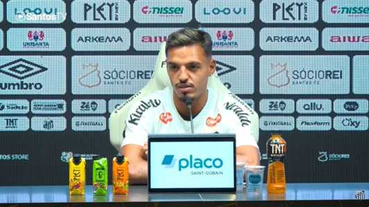 Gabriel Menino está emprestado ao Santos pelo Atlético
