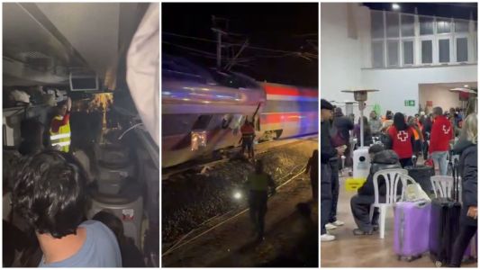 Passageiros estão recebendo assistência emergêncial após acidente