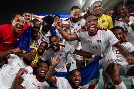 Seleção de Cabo Verde comemora vaga na Copa do Mundo de 2026
