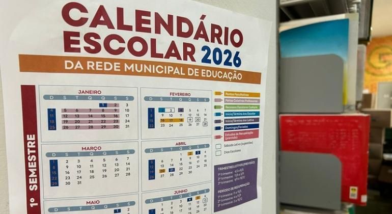 Calendário Escolar de 2026 da rede municipal de BH começa em 4 de fevereiro