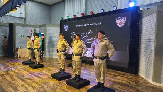 A cerimônia foi presidida pelo comandante da 11ª RPM, coronel Allison Verício de Oliveira.