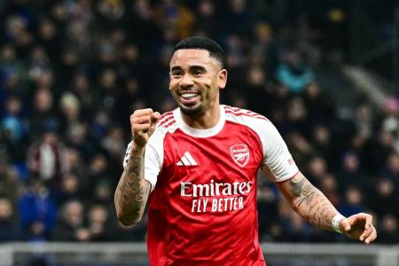 Gabriel Jesus marcou dois gols na vitória do Arsenal sobre a Internazionale