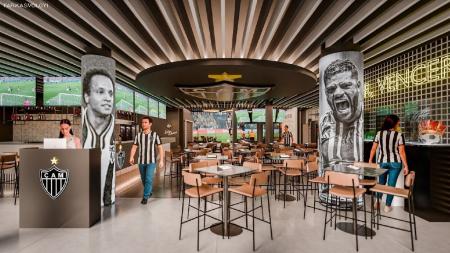 Imagens do projeto do novo restaurante da Loja do Galo