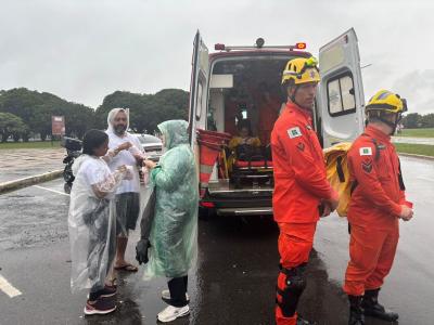 Corpo de Bombeiros atuou na ocorrência na manifestação bolsonarista em Brasília