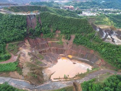 Sump na mina de Viga, entre a região de Congonhas e Ouro Preto