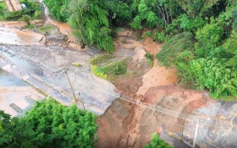 Fotos: estragos em Congonhas após extravasamento na Mina de Viga, da Vale