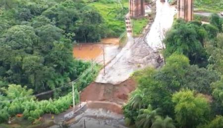 Fotos: estragos em Congonhas após extravasamento na Mina de Viga, da Vale