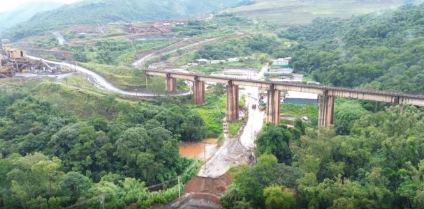 Fotos: estragos em Congonhas após extravasamento na Mina de Viga, da Vale