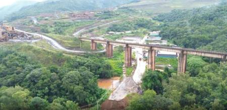 Fotos: estragos em Congonhas após extravasamento na Mina de Viga, da Vale