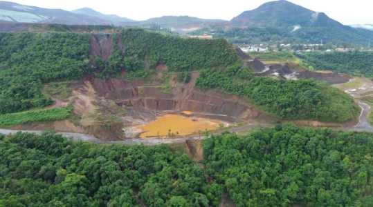 Mina de Viga teve extravasamento de sump e gerou grande dano em Congonhas