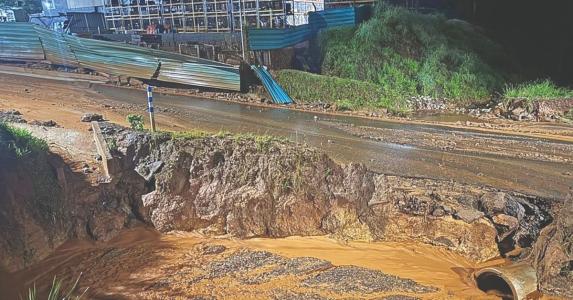 A Vale atribuiu o extravasamento em Congonhas ao volume excessivo de chuvas na região Central de Minas