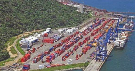 Porto de Itaguaí, no Rio de Janeiro