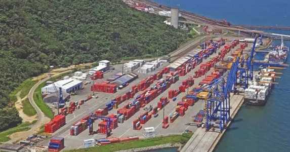 Porto de Itaguaí, no Rio de Janeiro