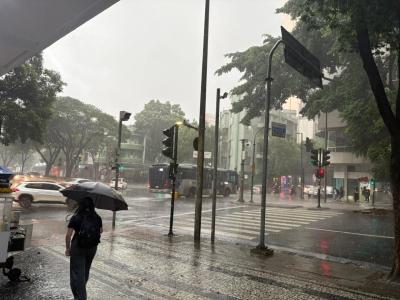 Chuva forte em Belo Horizonte nesta quinta-feira (29)