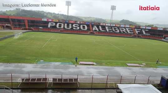 Estádio Manduzão, palco da partida entre Pouso Alegre e Atlético pela sexta rodada do Campeonato Brasileiro