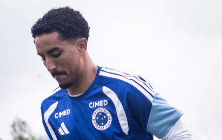 Christian durante treino do Cruzeiro