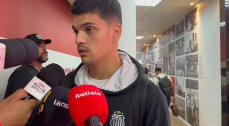Gabriel Brazão após São Paulo x Santos